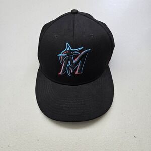 Miami‎ Marlins Unisex Baseball Cap OSFM Black OC Sports Curved